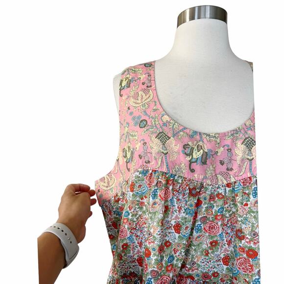 ROLLER RABBIT Elysian Day Coley Dress Floral Liberty Sleeveless Round Neck Small - Picture 6 of 14
